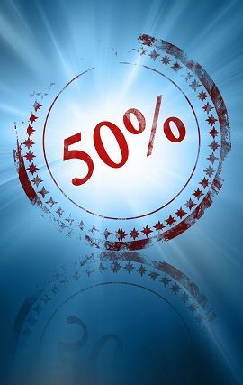 50 percent