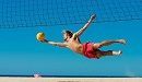 volleyball on beach