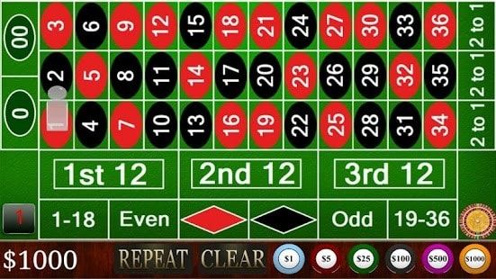 roulette board full