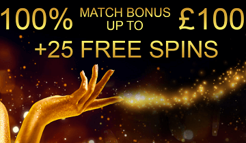Midaur Casino Welcome Bonus: 100% Up to €100 + 25 Free Spins!