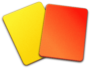 yellow and red booking