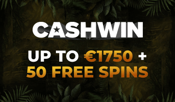 Cashwin Welcome Package: Up to €1750 + 50 Free Spins